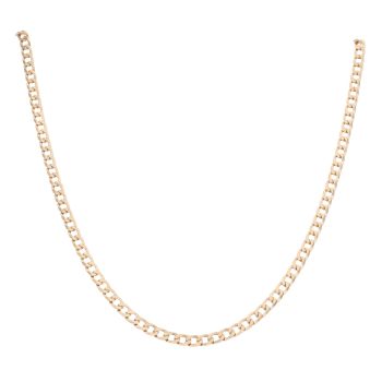 9ct Yellow Gold Curb Chain 18"