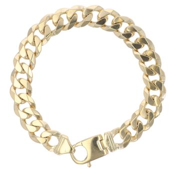 9ct Yellow Gold Curb Bracelet 8.5"