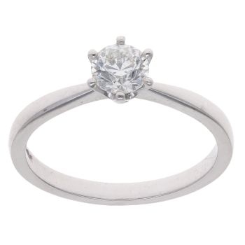 Platinum 0.50ct Brilliant Cut Diamond Solitaire Ring