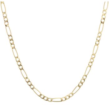9ct Yellow Gold Figaro Chain 24"