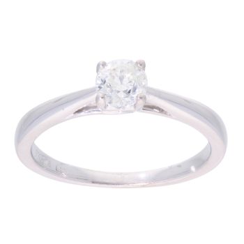 9ct White Gold 0.50ct Diamond Solitaire Ring