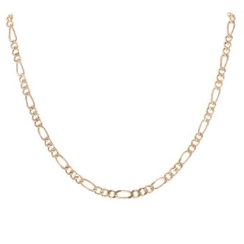 9ct Yellow Gold Figaro Chain 22"