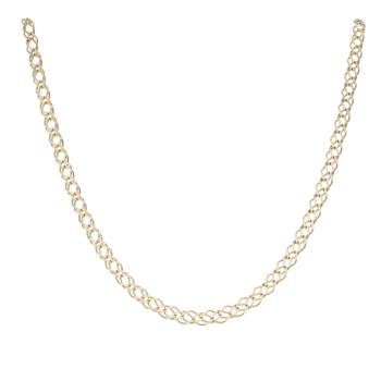 9ct Yellow Gold Double Curb Chain 20"