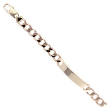 9ct Yellow Gold I.D Bracelet 9"