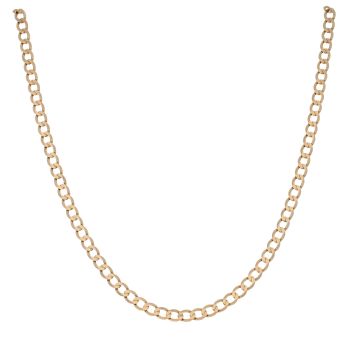 9ct Yellow Gold Curb Chain 18"