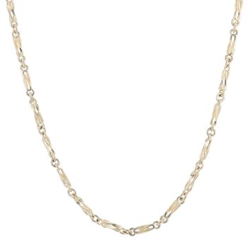 9ct Yellow Gold Fancy Bars Chain 20"