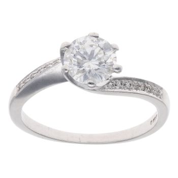 18ct White Gold 1.10ct Brilliant Cut Diamond Solitaire Ring