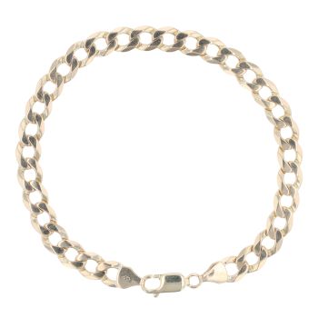 9ct Yellow Gold Curb Bracelet 8.5"