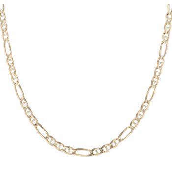 14ct Yellow Gold Figaro Marine Chain 20"