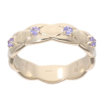 9ct Yellow Gold Tanzanite Dress Ring