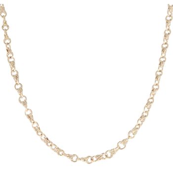 9ct Yellow Gold Tulip and Knot Chain 22"
