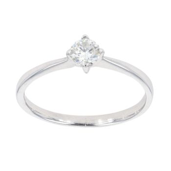 Platinum 0.25ct Diamond Solitaire Ring