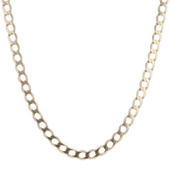 9ct Yellow Gold Curb Chain 22"