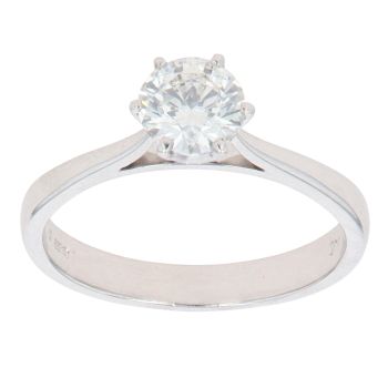 18ct White Gold 1.01cts Diamond Solitaire Ring