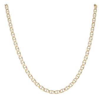 9ct Yellow Gold Flat Mariner Chain 20"