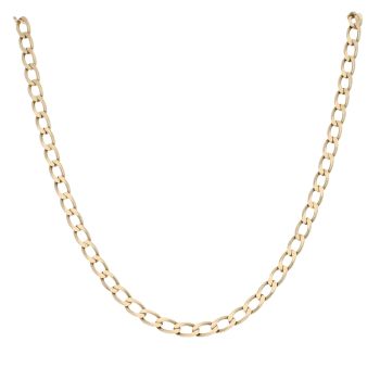 9ct Yellow Gold Curb Chain 18"
