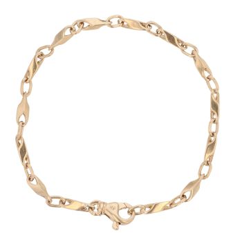 9ct Yellow Gold Fancy Bracelet 7"