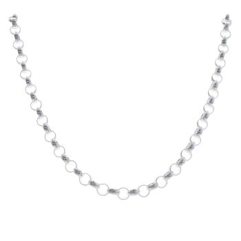 Silver Belcher Chain 20" By Icesia