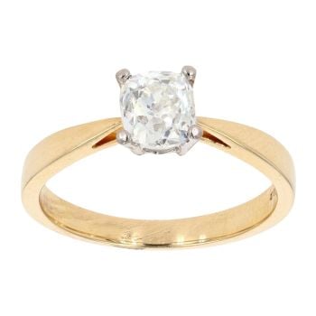 18ct Yellow Gold 0.95ct Diamond Solitaire Ring
