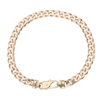 9ct Yellow Gold Curb Bracelet 8.5"