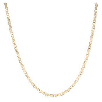 9ct Yellow Gold Wave Chain 18"