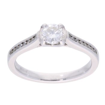 Platinum 0.65ct Diamond Solitaire Ring