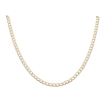 9ct Yellow Gold Curb Chain 18"
