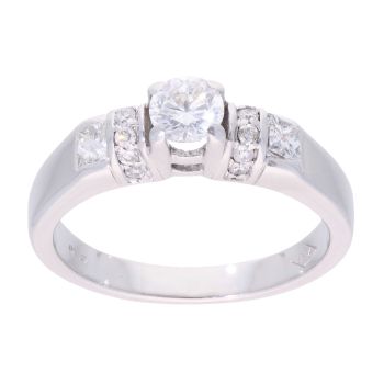 18ct White Gold 0.65ct Diamond Solitaire Ring
