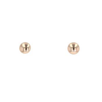 9ct Yellow Gold Plain Stud Earrings
