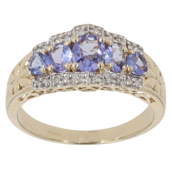 18ct Yellow Gold 0.10ct Diamond And Ruby Ring