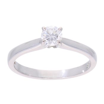 Platinum 0.33ct Diamond Solitaire Ring