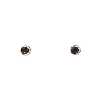 9ct Yellow Gold Sapphire Stud Earrings
