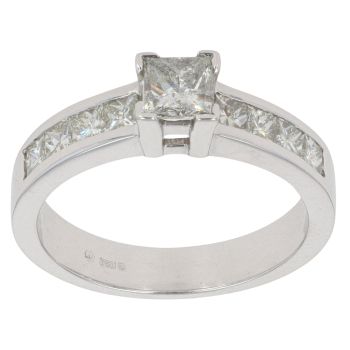 18ct White Gold 1.10ct Diamond Solitaire Ring
