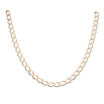 9ct Yellow Gold Curb Chain 18"