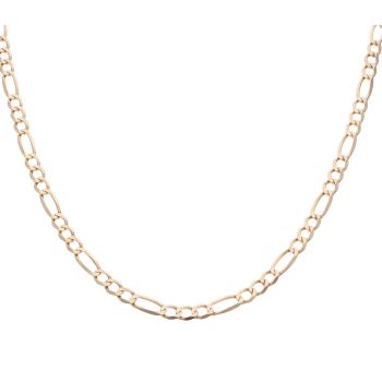 9ct Yellow Gold Figaro Chain 30"