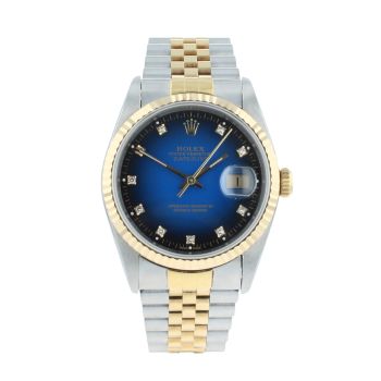 Rolex Custom Datejust Pre Owned Watch Ref 16233