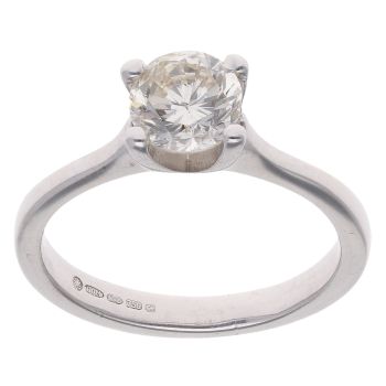 18ct White Gold 0.80ct Brilliant Cut Diamond Solitaire Ring