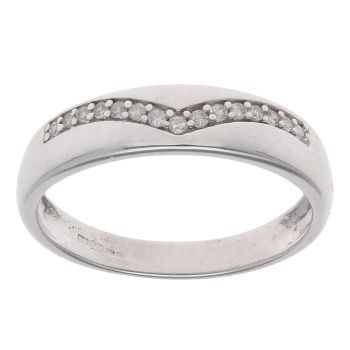 9ct White Gold 0.10ct Diamond Eternity Ring