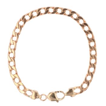 9ct Yellow Gold Curb Bracelet 9"