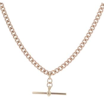 9ct Yellow Gold Albert T-Bar Chain 18"