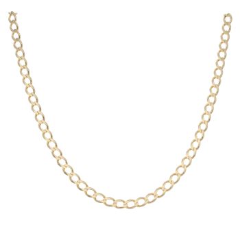 9ct Yellow Gold Curb Chain 18"