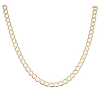 9ct Yellow Gold Curb Chain 20"
