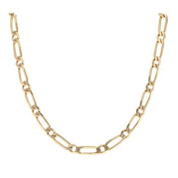 9ct Yellow Gold Figaro Chain 20"