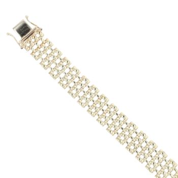 9ct Yellow Gold Watch Strap Bracelet 7"