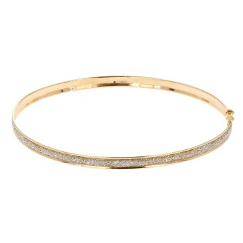 9ct Yellow Gold Moon Dust Bangle