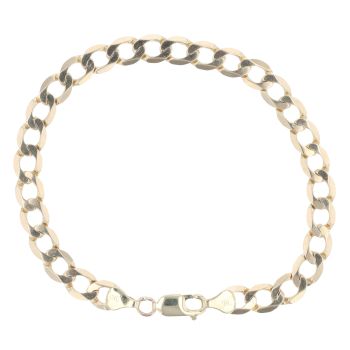 9ct Yellow Gold Curb Bracelet 8.5"
