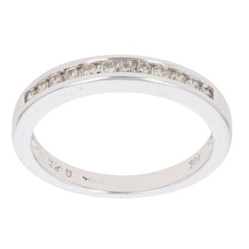 9ct White Gold 0.25ct Brilliant Cut Diamond Eternity Ring