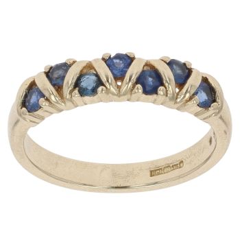 9ct Yellow Gold Sapphire Dress Ring