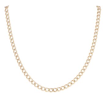 9ct Yellow Gold Curb Chain 20"
