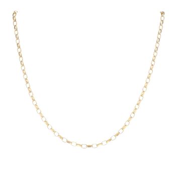 9ct Yellow Gold Belcher Chain 18"